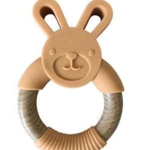 NWT: Chewable Charm Bunny Teether - Apricot